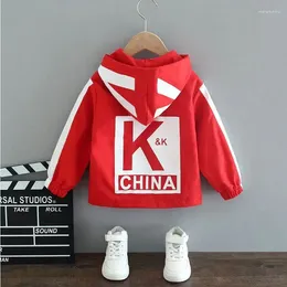 Jackets Children's Coat Spring And Autumn Baby Girls Boys Top Baseball Clothes Hooded Jacket Windbreaker 2-12 Years Old