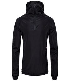 Jacket Men Brand Clothing Mens 2018 Waterproof Black Thin Bomber Jacket Tactical Hooded Casual Slim Male Polyester Coats Men6429583