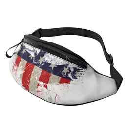 Backpack 4th Of July Waist Bag Crossbody Fanny Pack Belt With Zipper Gifts For Enjoy Sports Festival Workout Traveling Running Casual