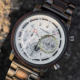 Other Watches 2021 BOBO Bird Automatic Mechanical Watch Mens Luxury Quartz Watch Japan Sports Valentines Day Gift J240516