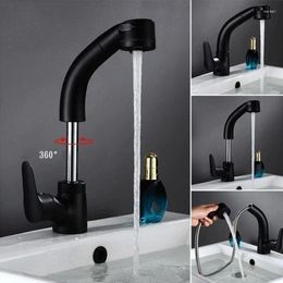 Bathroom Sink Faucets Extendable Pull Out Flexible Hoses And Slider Bar Faucet Swivel Shower Sprayer Modes Kitchen Sets