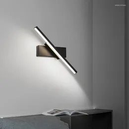 Wall Lamp Indoor Led Lamps Rotation Adjustable Sconce Light Living Room Bedroom Bedside Stair Hallway Home Decor Lighting