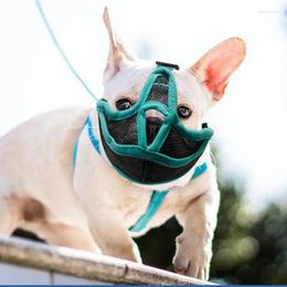 Dog Collars Muzzle Mesh Mouth Cover For Anti-Barking Reusable Anti-Biting Licking Pet No Bark
