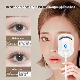 Eyelash Curler Long term heated eyelash curler electric 2-level temperature control curler and shaping portable rechargeable eyelash curler Q240517