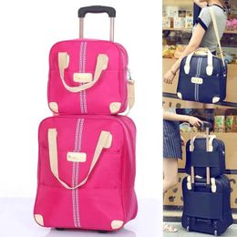 Duffel Bags Wheeled Bag Women Luggage Girl Handbag Wheels Waterproof Trolley Business Large Capacity Boarding Travel Suitcase