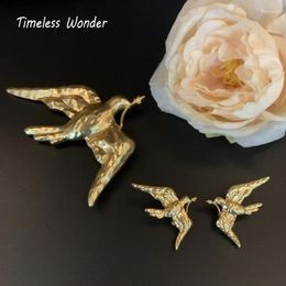 Brooches Timeless Wonder Retro Peace Brooch Pins For Women Designer Jewellery Gown Runway Trendy Rare Luxury Gift Cute Set 5381