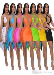 Designer BodyCon Dress per donne 2022 Summer Sexy Womens Abbigliamento toracico che avvolge la gonna navaceta senza schienale 8749575