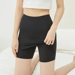 Women's Panties Women Seamless Safety Shorts Double Layer Under The Skirt Summer Elastic Underwear Underpants