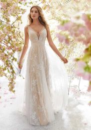 Runway Dresses Boho Sexy Elegant Wedding Dresses Sexy Swtheart Prom Dress Lace Appliques Illusion Hot Sale Organza Bride Gown Robe De Marie T240518