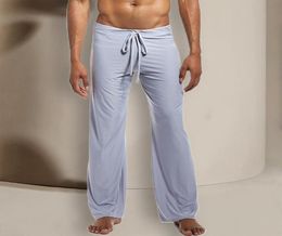 Men039s Sleepwear Men39s Sleep Bottoms Pajama Pant Drawstring Lowwaisted Design Casual Sexy Long Wear Pants For Outdoor Act5628630