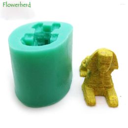 Baking Moulds Sphinx Shaped Silicone Mould Egyptian Style Cake Decoration Halloween Mummy 3D Fondant Resin Mould Soap Making Kit