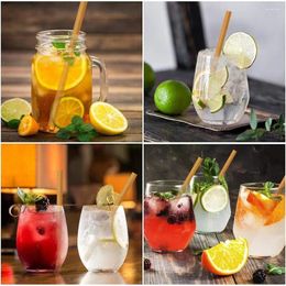 Disposable Cups Straws Long Drinking Colourful Plastic Wide Straw Party Drink Kitchen Juice Birthday Accessories Milk Tea Cocktail R0F6