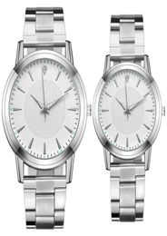 Avanadores de pulso Luxury Casal Watches for Lovers Quartz Assista Elegant Business Men Watch Women Watches Sliver Black Clock Relógio Mas4211467