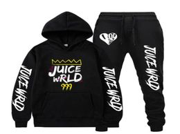 Men039s Hoodies Sweatshirts Juice Wrld Sweatshirt Sweatpants Suits Men Women Hip Hop Trap Rap Pullover Two Piece Set Sudade7310835