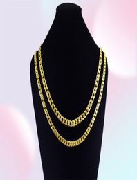 Fashion jewelry Classical Men necklaces Stainless Steel Chains Necklaces 18K Gold plated Designer necklace Luxury Punk rock Neckla3056745