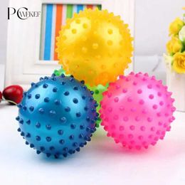 Sand Play Water Fun Childrens inflatable balloon rubber toy baby outdoor thornball growth ball Q240517