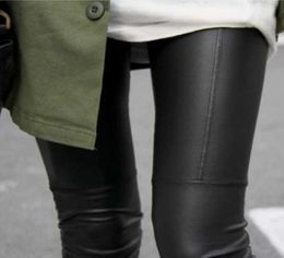 Whole New Arrivals Woman Full Leather Patchwork Repair The Fitting Female Ankle Length Trousers Faux Leather Pants Leggings6446887