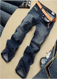 Mens Brand designer mens jeans high quality blue black Colour for men fashion biker jeans button fly pants1773700