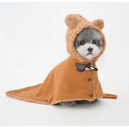 Dog Apparel Autumn Winter Pet Sleeping Bag Thick Small Clothes Warm Fleece Cape For Puppy Cute Quilt To Pug