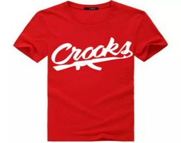 Crooks and Castles TShirts Men Short Sleeve Cotton Fashion Man TShirt Letter Male T Shirt Tops Tee Shirts37315519356475