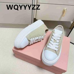 Casual Shoes Genuine Leather Ladies Brand Real Flat Platform Women Sneakers Thick Sole Color Blocking White Trainer
