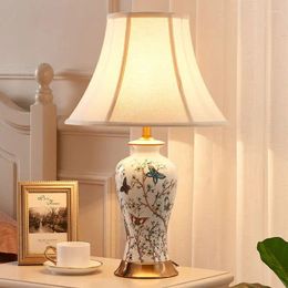 Table Lamps TEMAR Modern Ceramic Lights LED Simple Creative Luxury Bedside Desk Lamp For Home Living Room Study Bedroom