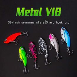 Baits Lures Metal VIB Road Subsequin Coloured Mandarin Fish Cross Perch Fake Bait Freshwater Sea Fishing Biomimetic BaitQ240517