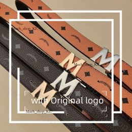 2024 Mcmc Belt Luxury Designer Belt Buckle Fashion Belt Bag Genuine Leather Women Belts For Men Letter Double Big Gold Silver Classical Mcmc Bag Belts 847