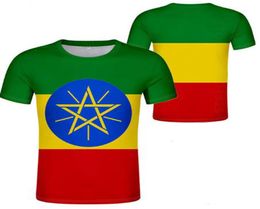 ETHIOPIA t shirt diy custom made name number eth tshirt nation flag et logo ethiopian amharic college print po clothing8668072