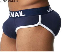 JOCKMAIL Enhancing Mens Underwear Briefs Sexy Bulge Gay Penis pad Front Back Magic buttocks Double Removable Push Up Cup4212010