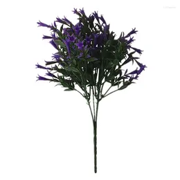 Decorative Flowers Artificial Purple Silk Morning Glory Flower Home Furnishing Fake Festivals Plastic Plant