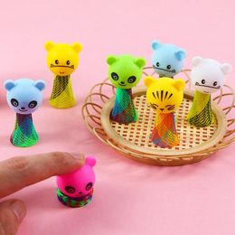 Party Favour 20Pcs Cartoon Mini Animal Jumping Doll Games Toys For Kids Birthday Favours Goodie Bag Baby Shower Piniata Fillers Gift