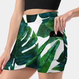 Skirts Perceptive Dream Tropical Jungle Nature Botanical Korean Fashion Skirt Summer For Women Light Proof Trouser