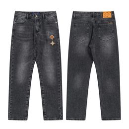 Fashion Mens Designer Jeans Men Denim Jean Luxury Brand Black Jeans Spring Slim Small Straigh Stretch Casual Pants