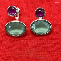 Stud Earrings 2024 UNOde50 Spanish High Quality Beautiful Gemstone Women's Romantic Jewelry Gift Bag