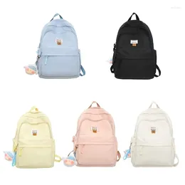 School Bags Japanese Korean Nylon Campus Book Bag Laptop Backpack For Teenagers And University Students
