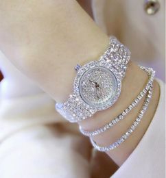 Pulseira de ouro rosa Conjunto de diamante completo Lady Lady Vestre Vestor Jóias Relógio Bling Crystal Drop9994035
