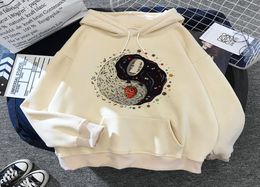 Men039s Hoodies Sweatshirts Anime Spirited Away Ponyo No Face Man Graphic Men Women Harajuku Ogino Chihiro Pullover Sweatshir5168709