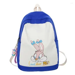 Backpack Cute Cartoon Print School Boy And Girl Large Capacity Kawaii Back Pack Women Bagpack Nylon Schoolbag