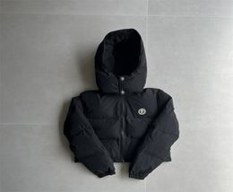 22SS que vendem London Down Jacket Women ir uma irogna destacável Puffer com capuz preto 1 a1 de alta qualidade Coat8819743