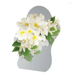 Vases Frame Shape Acrylic Flower Vase Modern Minimalist Decorative Unique For Centrepieces Bedroom Office Study Desktop