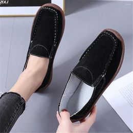 Casual Shoes Women Flats Flock Fashion Low Heel Oxford Moccasins Ballet Loafers Slip On Flat Female Espadrilles Black Red