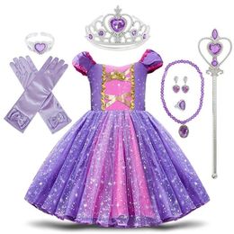 Toddler Baby Girls Rapunzel Sofia Princess Costume Halloween Cosplay Clothes Toddler Party Roleplay Kids Fancy Dresses For Girl L3069670