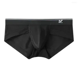 Underpants Soft Men Breathable Thin Slim Fit Panties Ice Feeling Briefs Male Inner Wear Clothes