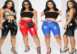 Sexy Women High Waist PU Leather Shorts Stretchy Push Up Pencil Skinny Tight Leggings Clubwear Party Bodycon Biker Women039s9017277