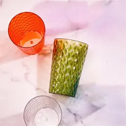 Mugs Transparent Acrylic Water Cup Household Light Luxury Large Capacity Milk Coffee Juice Tea Minimalist Modern Toothbrush