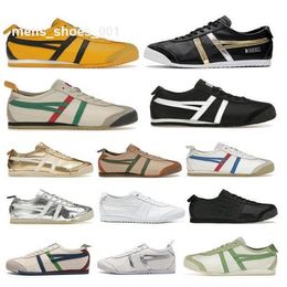 Tiger Mexico 66 Casual Shoes Women Mens Trainer Sneakers Canvas Low Loafer Series Slip-on Airy Green Kill Bill Triple Black White Metallic Gold Silver