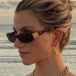 Sunglasses 2024 Fashion Small Frame For Women Retro Trend Designer Sunscreen UV Protection Travel Party Female Eyeglasses