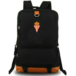 Backpack Sporting De Gijon SG Daypack Durable Schoolbag Rucksack Sport School Bag Laptop Day Pack