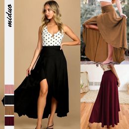 Skirts Women's Ruffled Irregular Half-body Skirt Temperament Elegant Draped Fashion Summer Clothing